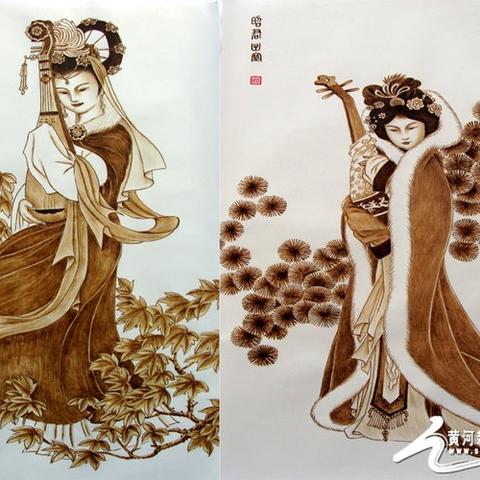 烙画艺术,独特工艺与魅力图片欣赏